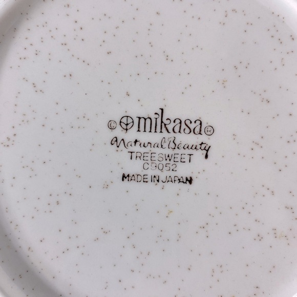Vintage MCM Mikasa Natural Beauty Treesweet C9052 Stoneware Side Plates x2 - Picture 2 of 9